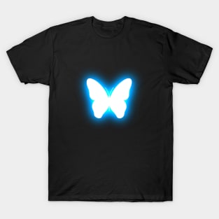 Glowing Blue Butterfly T-Shirt